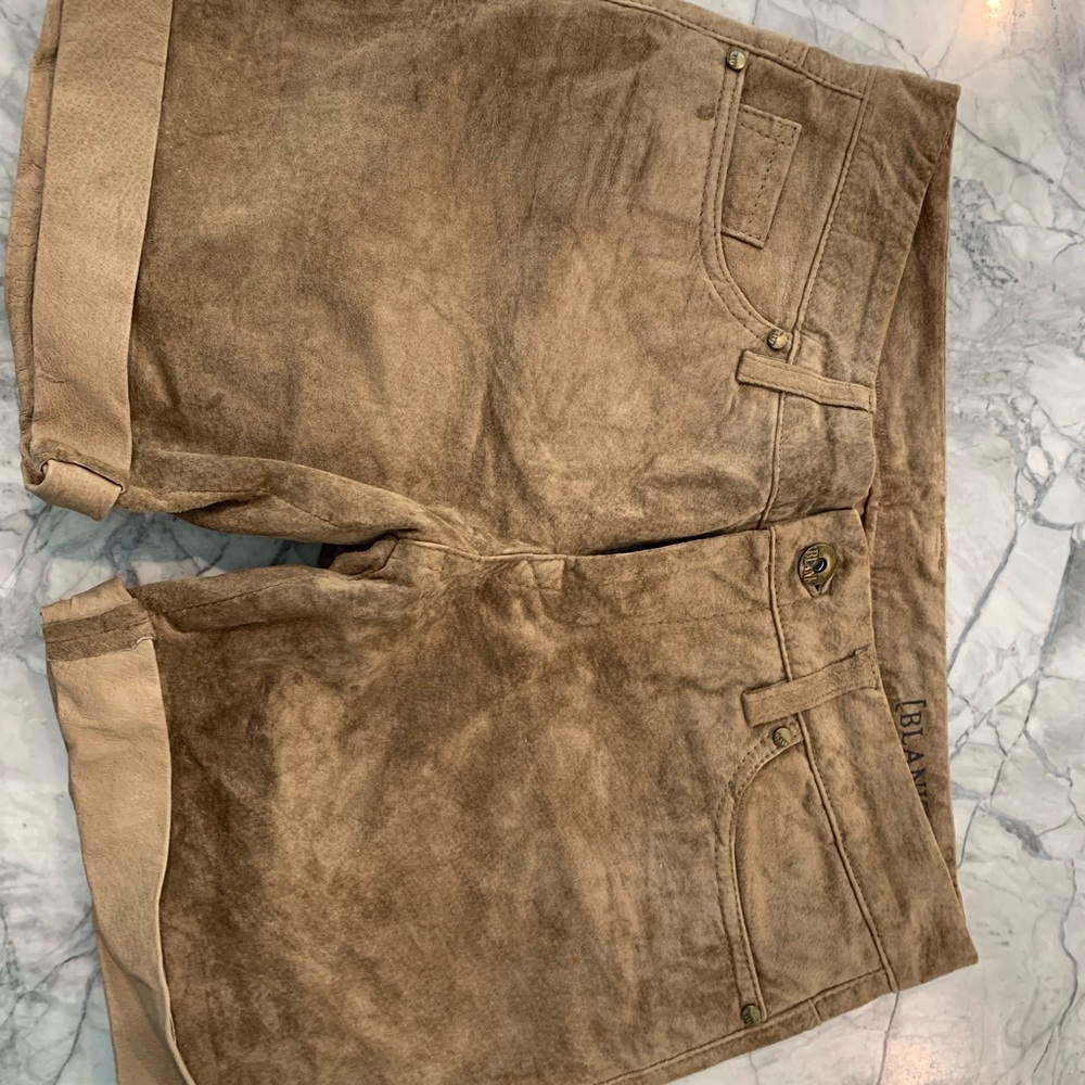 Suede shorts